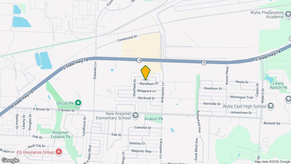 1213 Wyndham Dr Map and Location Details