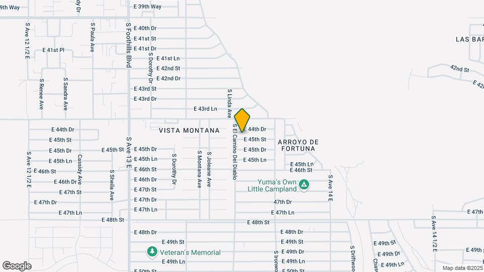 13554 E 45th St Map and Location Details