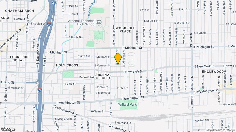 401 N Walcott St Mapa y Detalles de la Ubicación