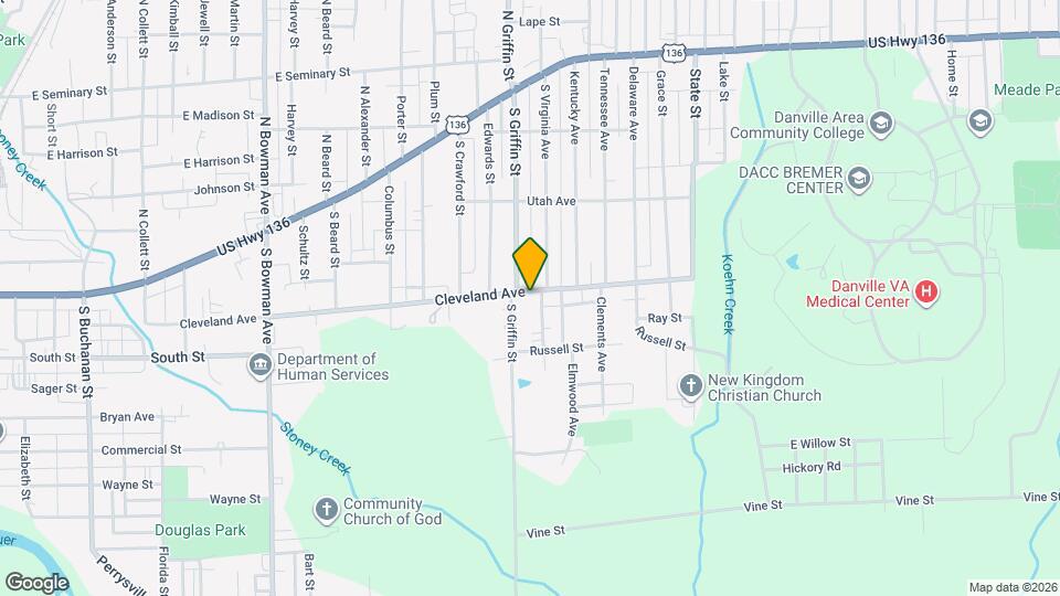 1306 Cleveland Ave Map and Location Details