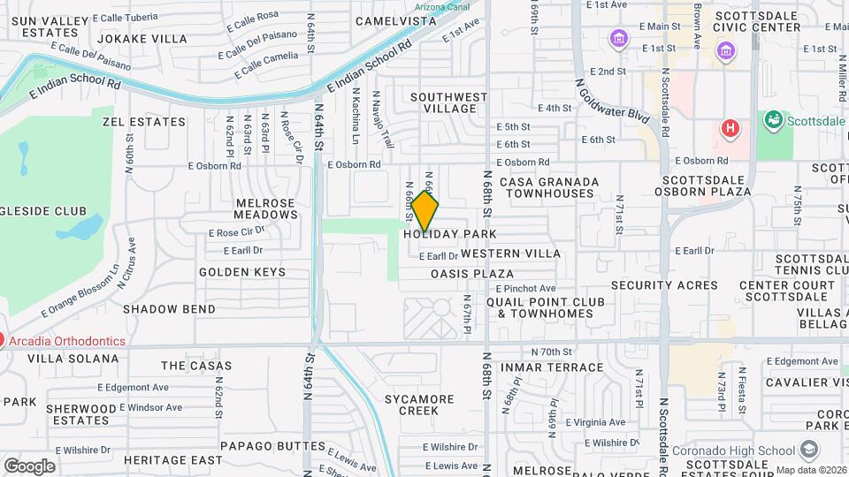 6623 E Cheery Lynn Rd Map and Location Details