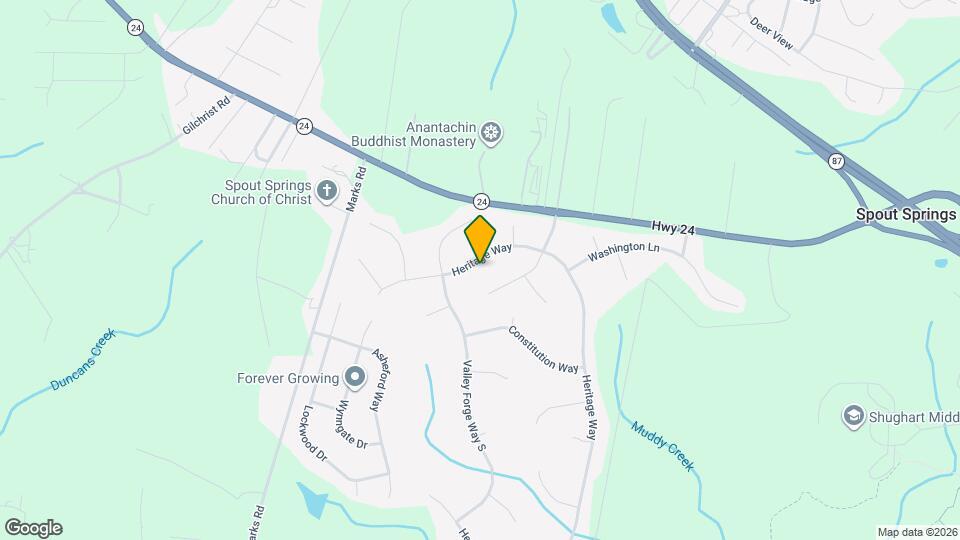 96 Heritage Way Map and Location Details