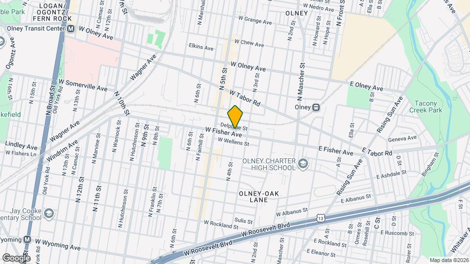 401 W Fisher Ave Map and Location Details