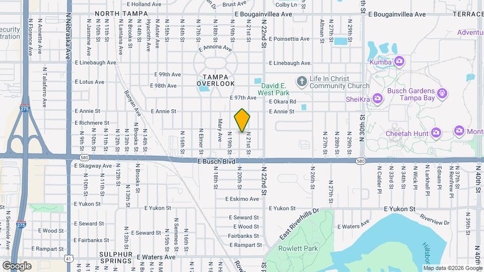 9313 N 20th St Mapa y Detalles de la Ubicación