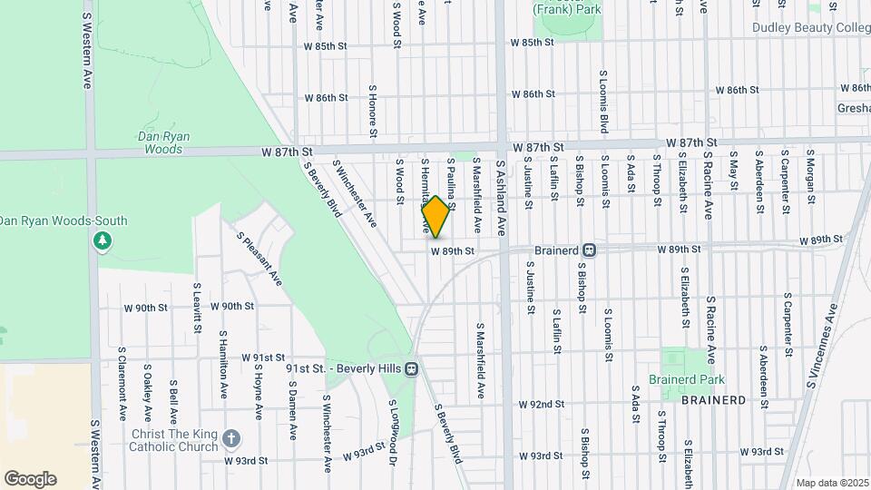 1716 W 89th St Map and Location Details