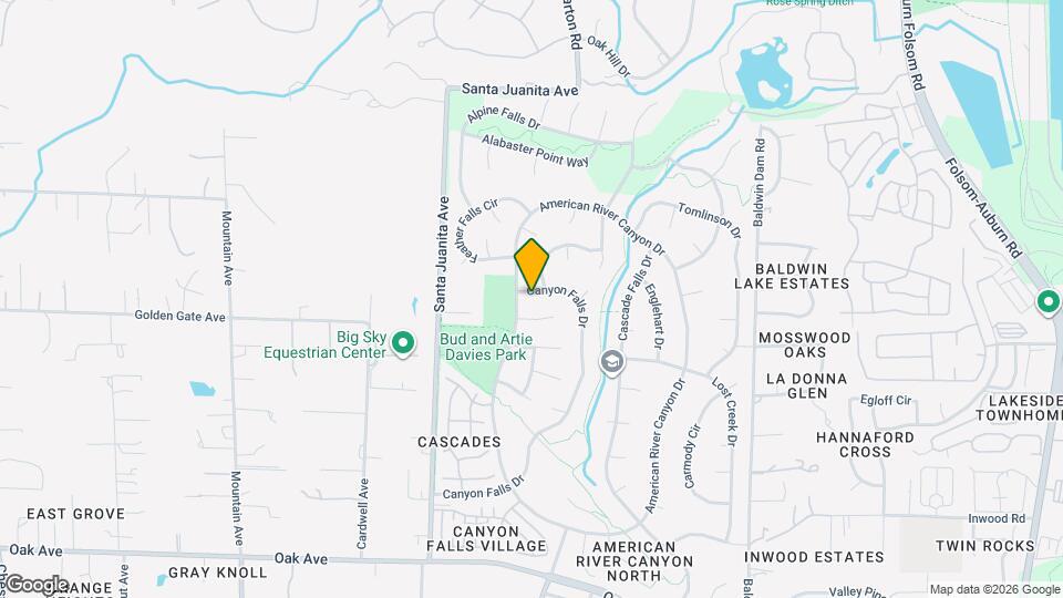 361 Canyon Falls Dr Map and Location Details