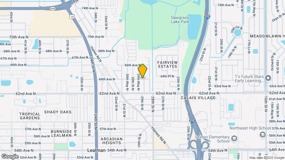 6396 29th St N Map and Location Details