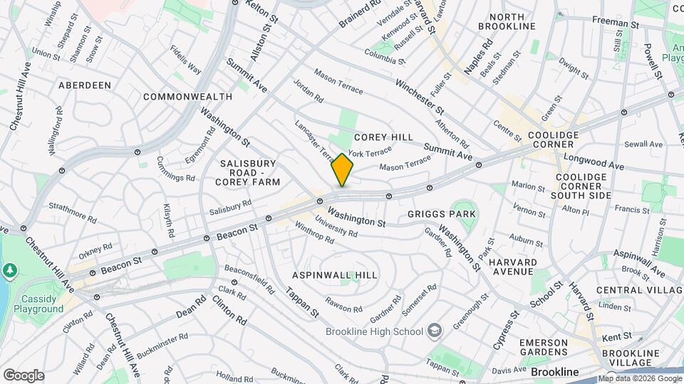 1596 Beacon St Map and Location Details