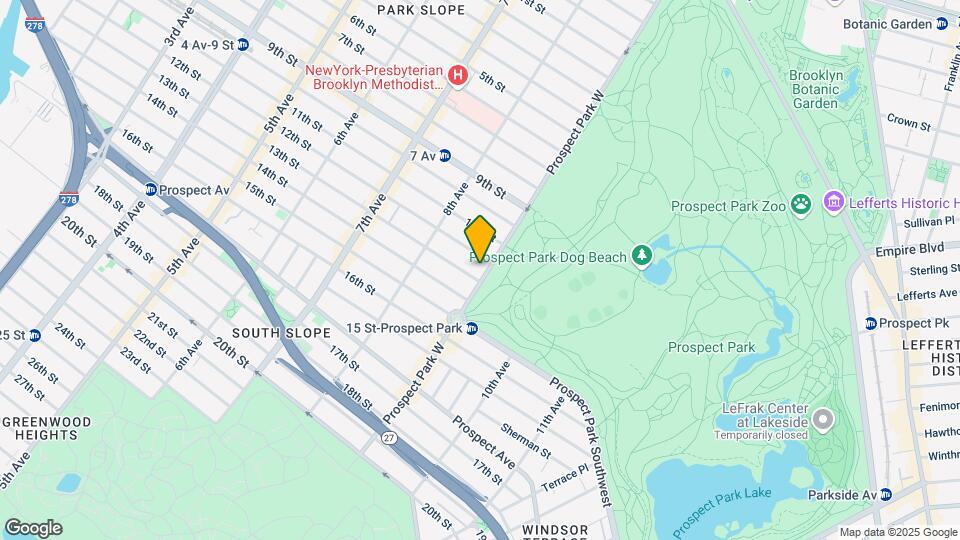 174 Prospect Park W Mapa y Detalles de la Ubicación
