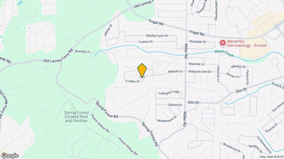 3304-3305 5 Oaks Dr Map and Location Details