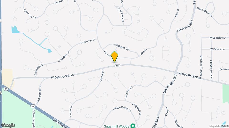 5961 W Oak Park Blvd Map and Location Details