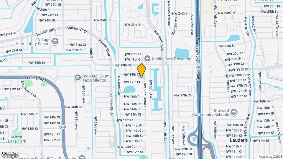 5801 NW 17th Pl, Unit # 12 Map and Location Details