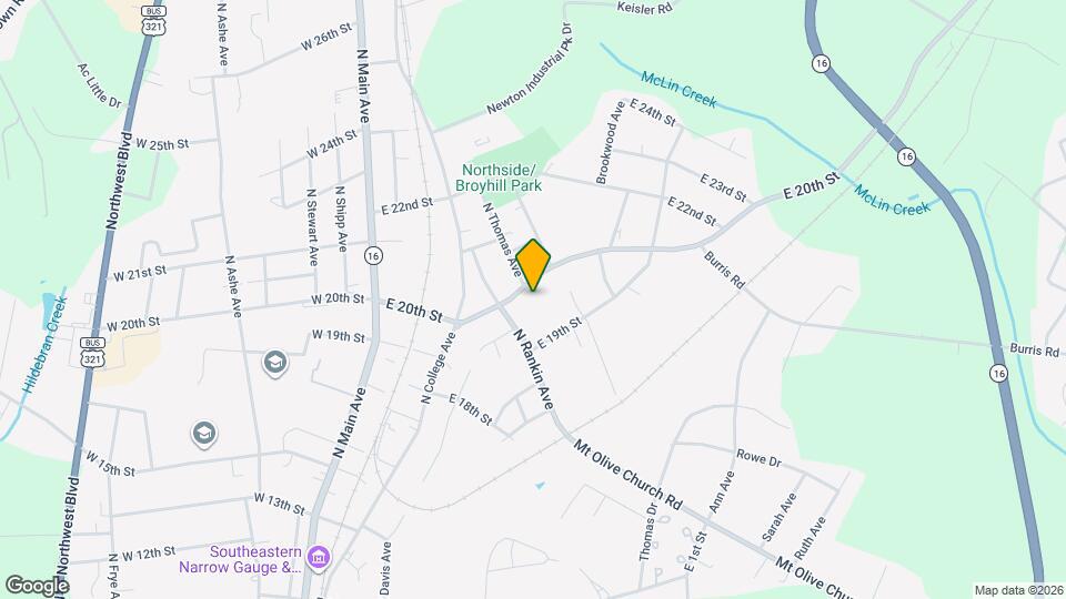 409 E 20th St Map and Location Details