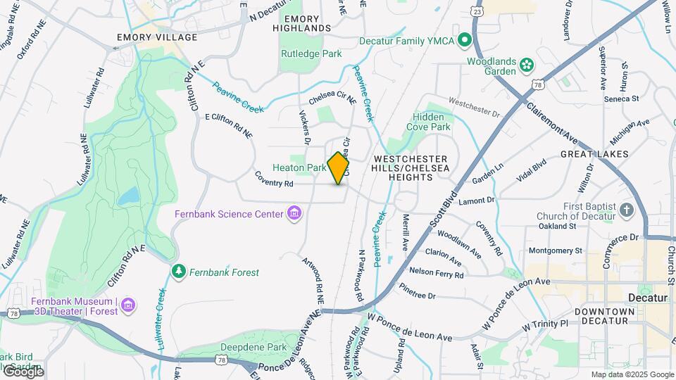 1815 Coventry Rd Map and Location Details
