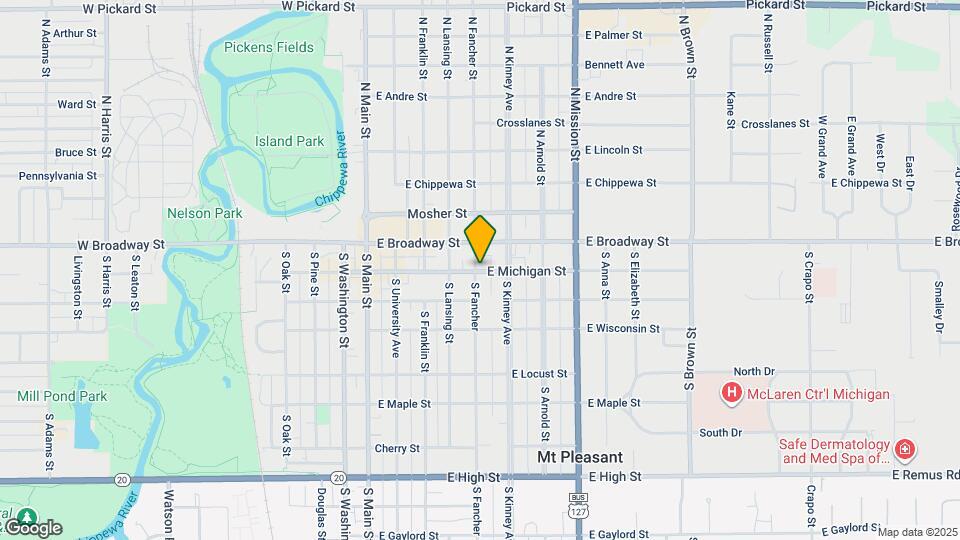 507 E Michigan St Map and Location Details