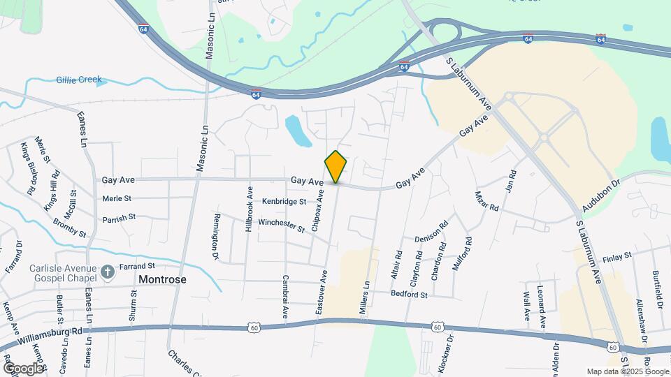 4500 Eastover Ave Map and Location Details