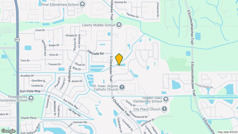 8605 Otter Creek Ct Mapa y Detalles de la Ubicación