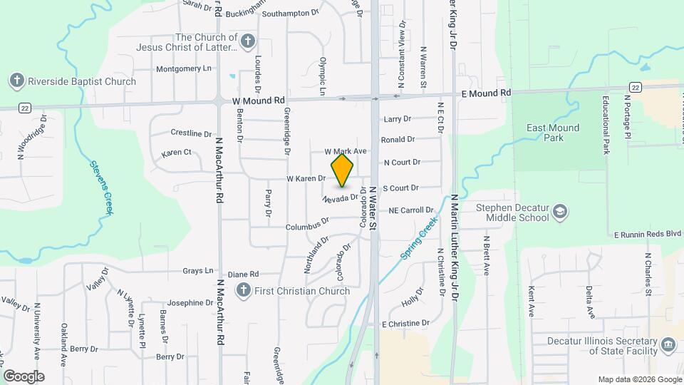 122 Nevada Dr Map and Location Details