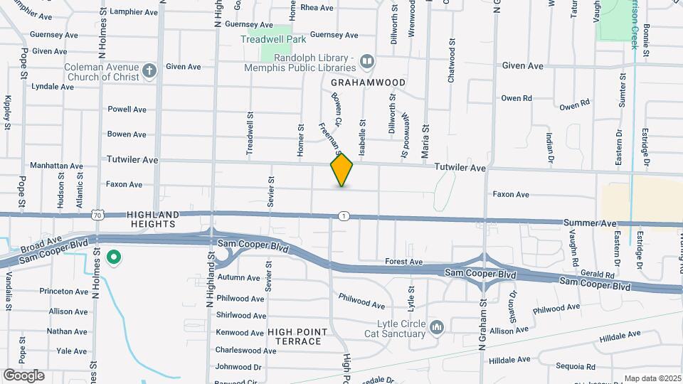 3727 Faxon Ave Map and Location Details