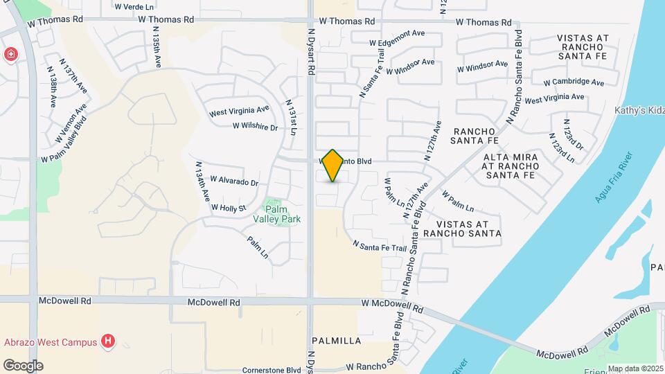 12909 W Monte Vista Rd Mapa y Detalles de la Ubicación