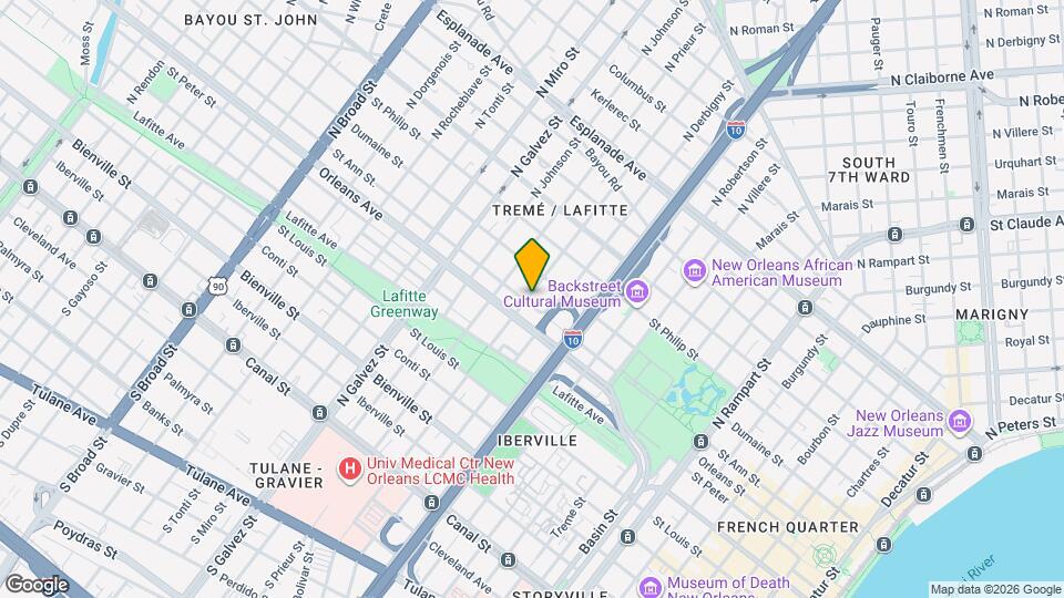 1841 St Ann St. Map and Location Details