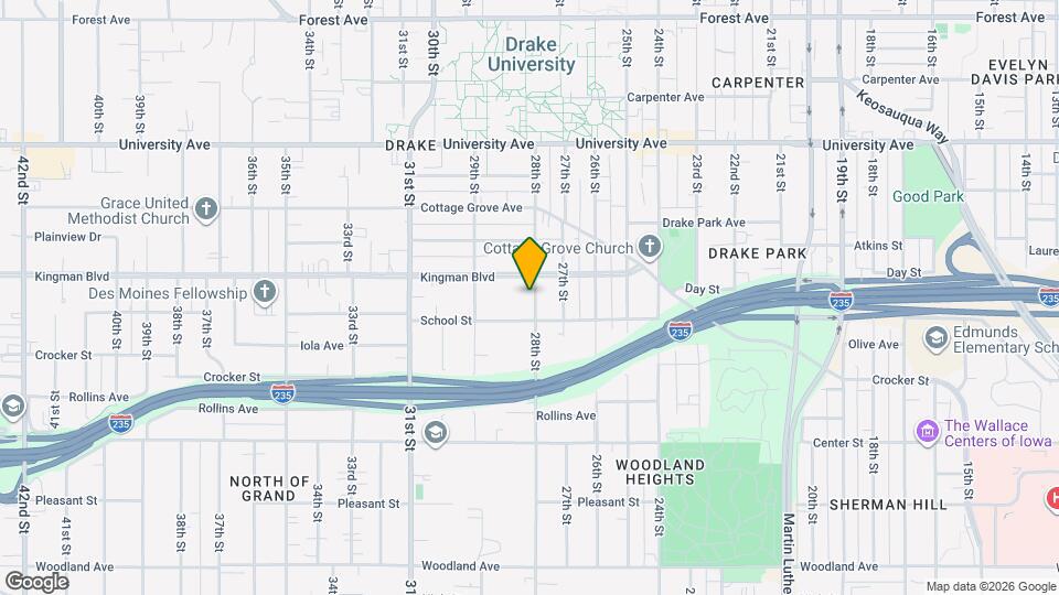 1020 28th St Map and Location Details