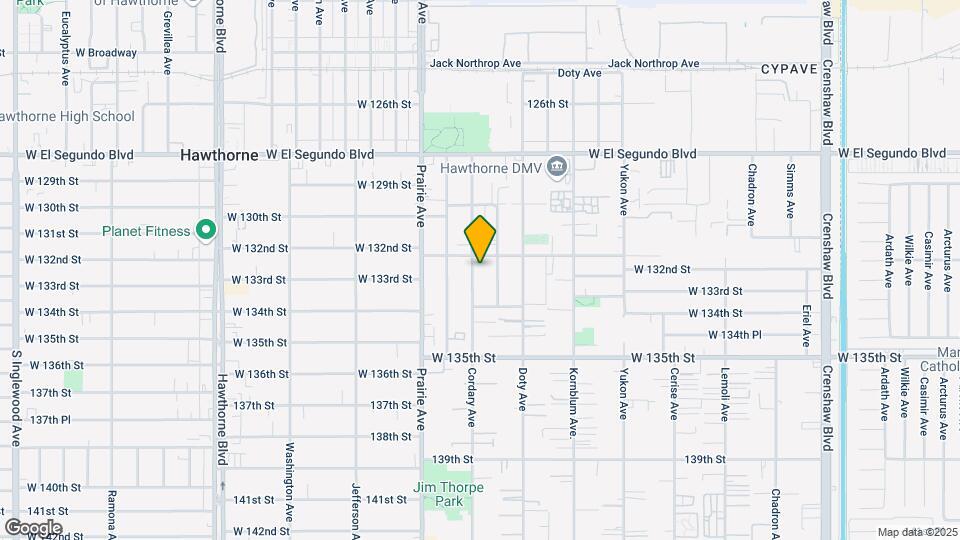 13214 Cordary Ave Map and Location Details