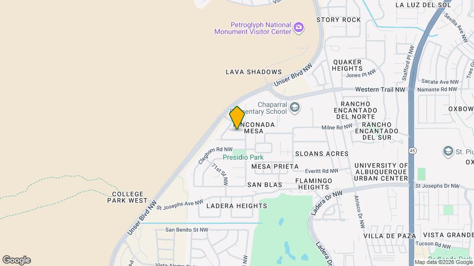 6716 Butte Volcano Rd NW Mapa y Detalles de la Ubicación