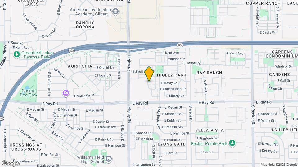 1475 S Sinova Ave Map and Location Details