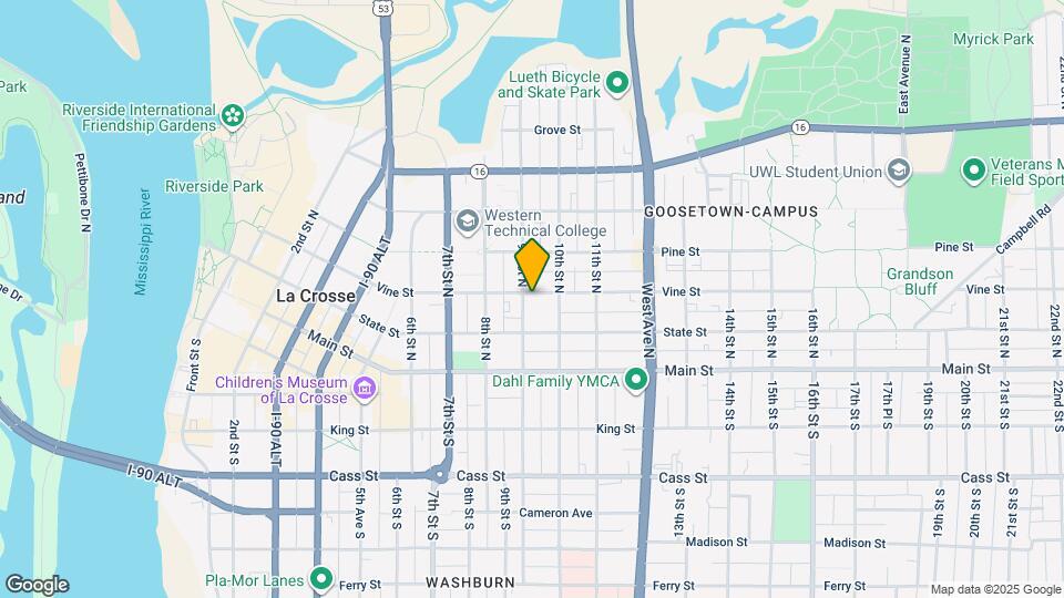 906 Vine St Map and Location Details