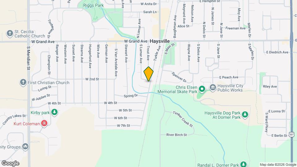 345 Turkle Ave Map and Location Details