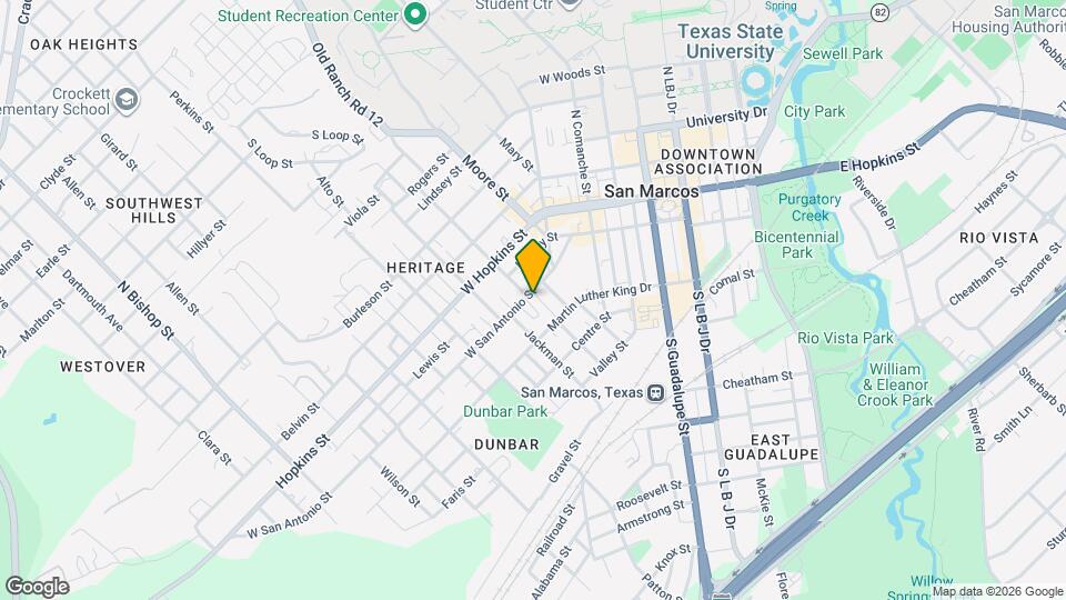 601 W San Antonio St Map and Location Details