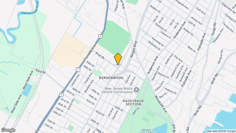 9103 Bergenwood Ave Map and Location Details