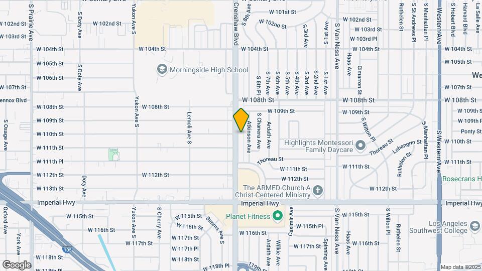 11002 Crenshaw Blvd Map and Location Details