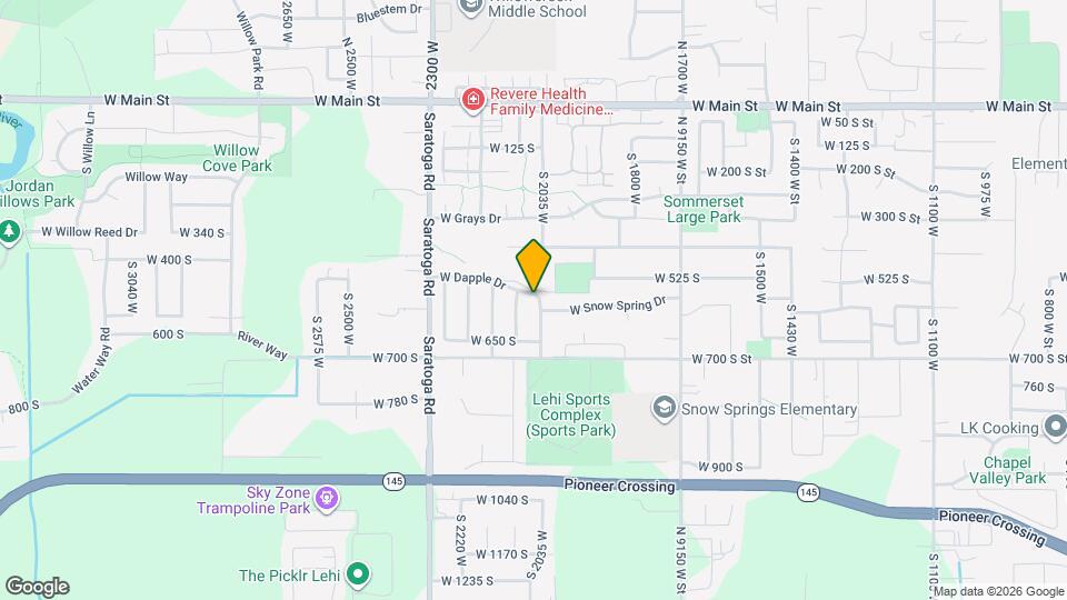 552 S Dapple Dr Map and Location Details