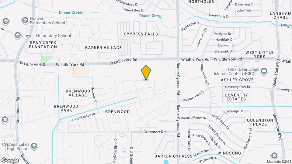 18307 N Willow Bluff Rd Map and Location Details