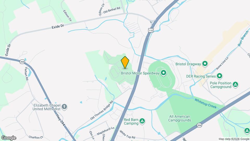 210 Raceday Center Dr Mapa y Detalles de la Ubicación