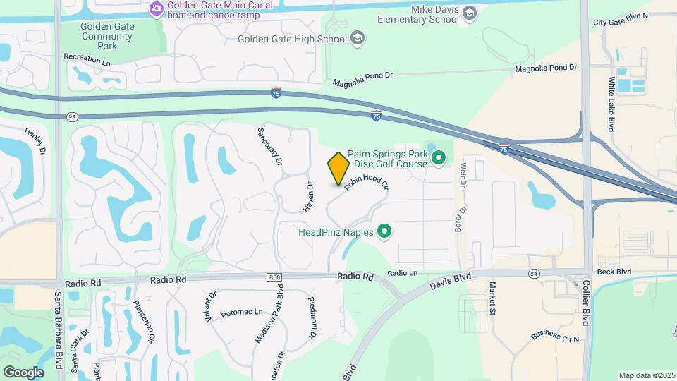 445 Robin Hood Cir Mapa y Detalles de la Ubicación