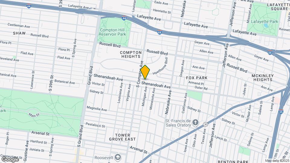 3129 Shenandoah Ave Map and Location Details