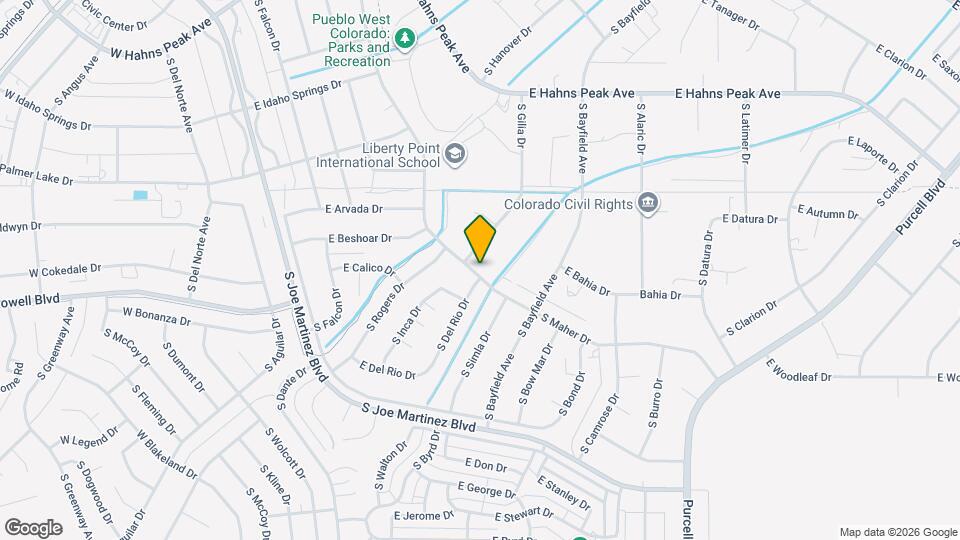 594 S Maher Dr Map and Location Details