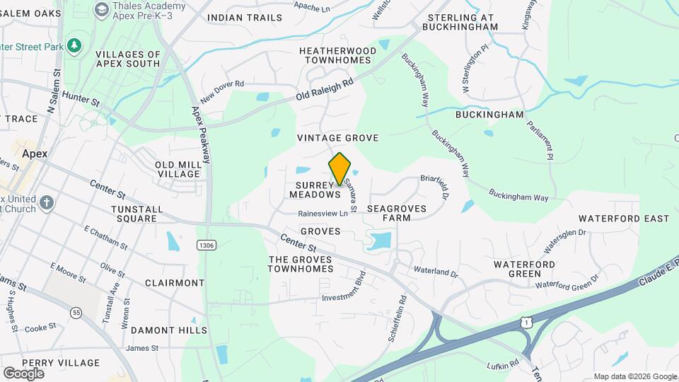 504 Thorngate Rd Map and Location Details