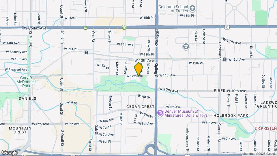 10230 W 12th Ave Map and Location Details
