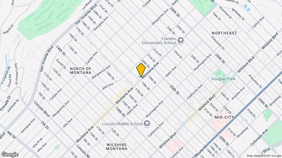 1807 Montana Ave Map and Location Details