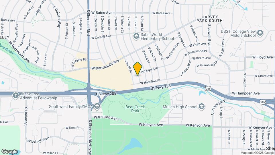 3365 S Winona Ct Map and Location Details