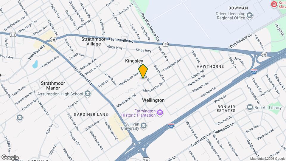 2383 Clarendon Ave Map and Location Details