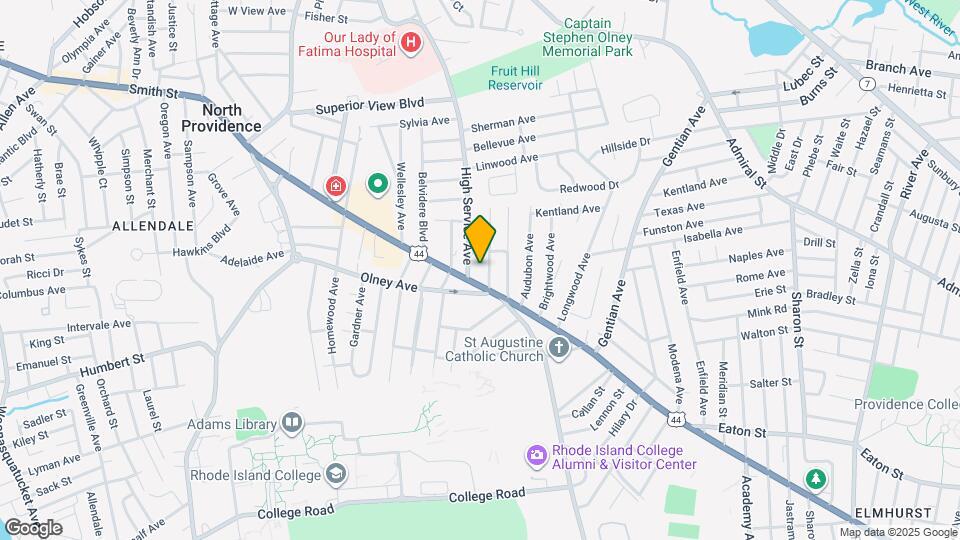 1 High Service Ave Map and Location Details