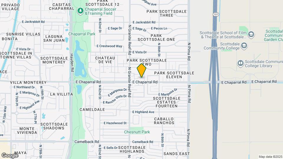 8426 E Chaparral Rd Map and Location Details