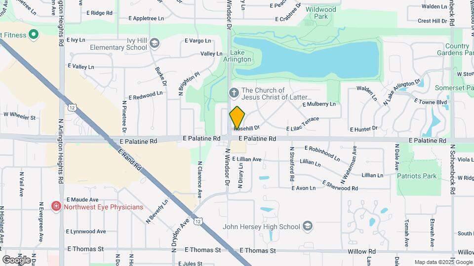 1415 Rosehill Dr Map and Location Details
