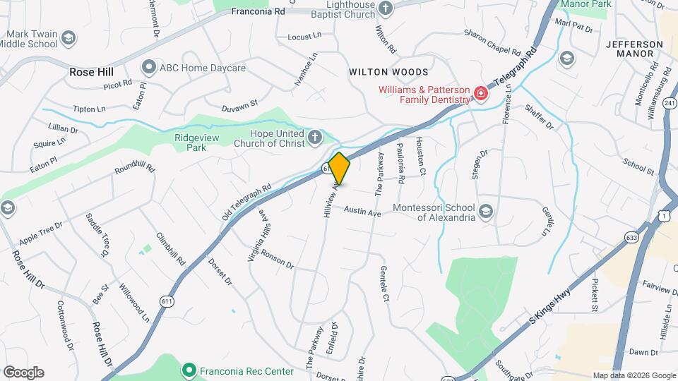 6201 Hillview Ave Map and Location Details