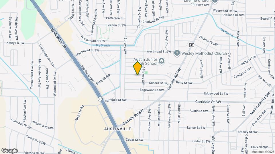 1705 Vinca St SW Map and Location Details